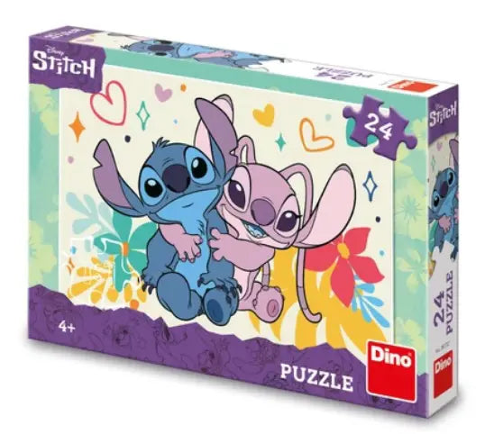 Dinotoys puzzle enfant dino point et ange 24 pièces