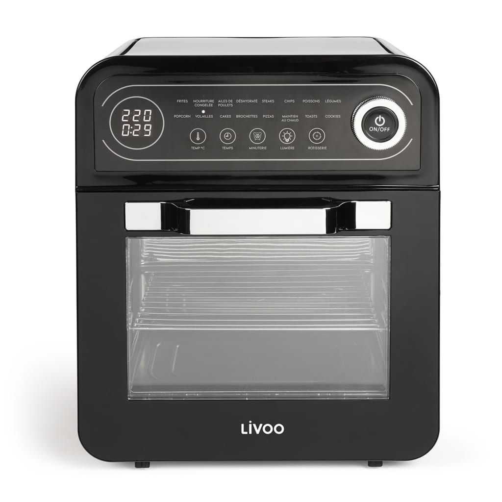 Livoo Airfryer Oven 1600 W 12 L noir