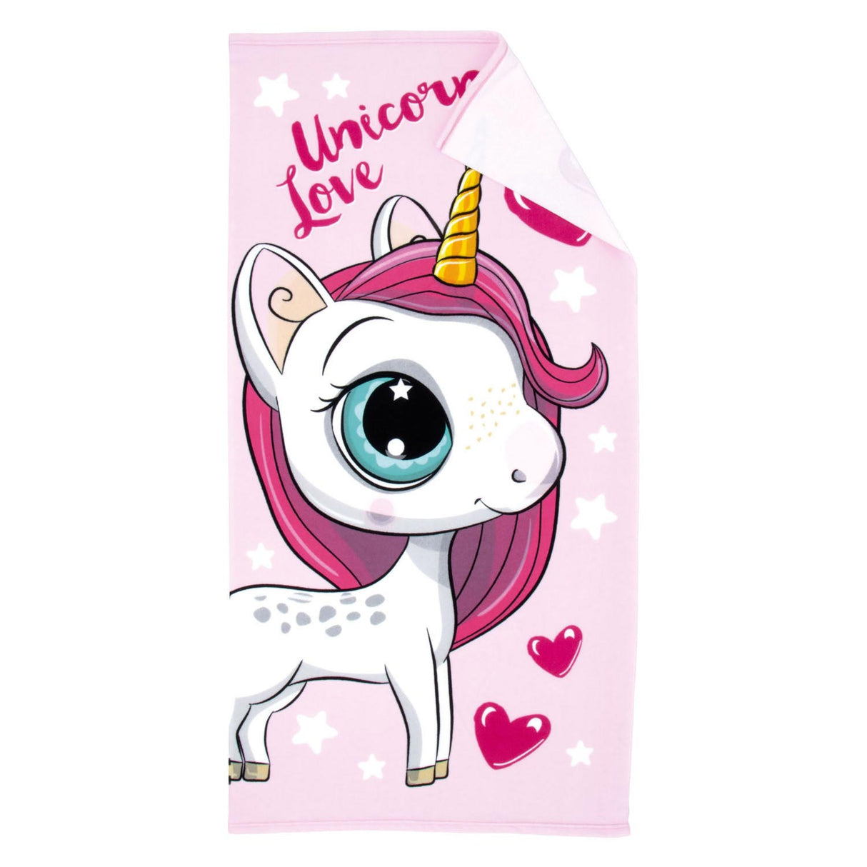 Serviette de bain licorne amour, 70x140
