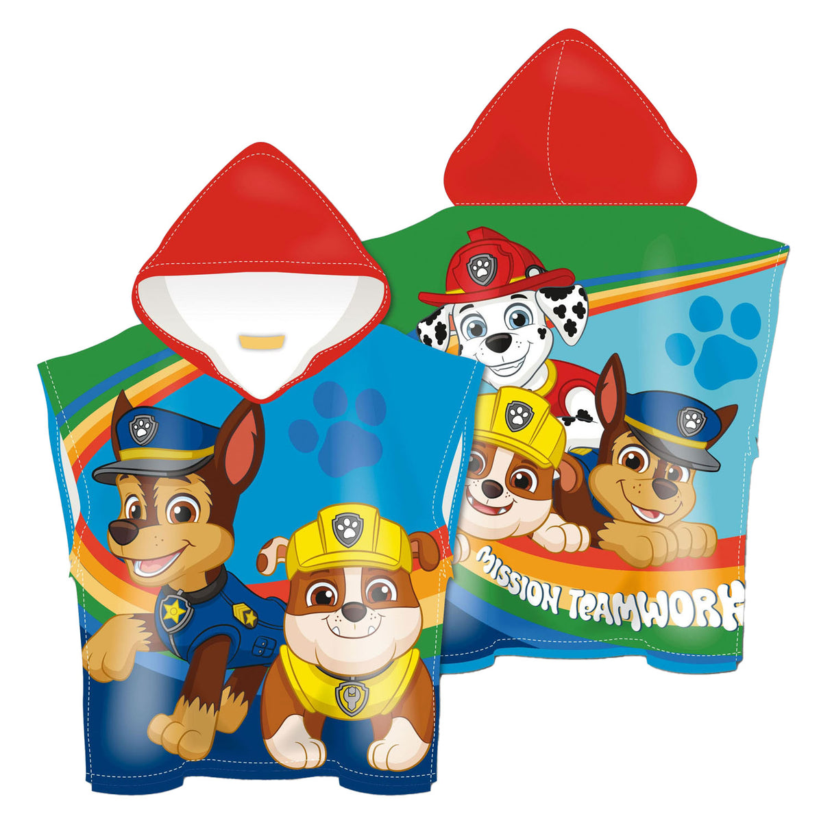 Poncho serviette Paw Patrol, 110x55
