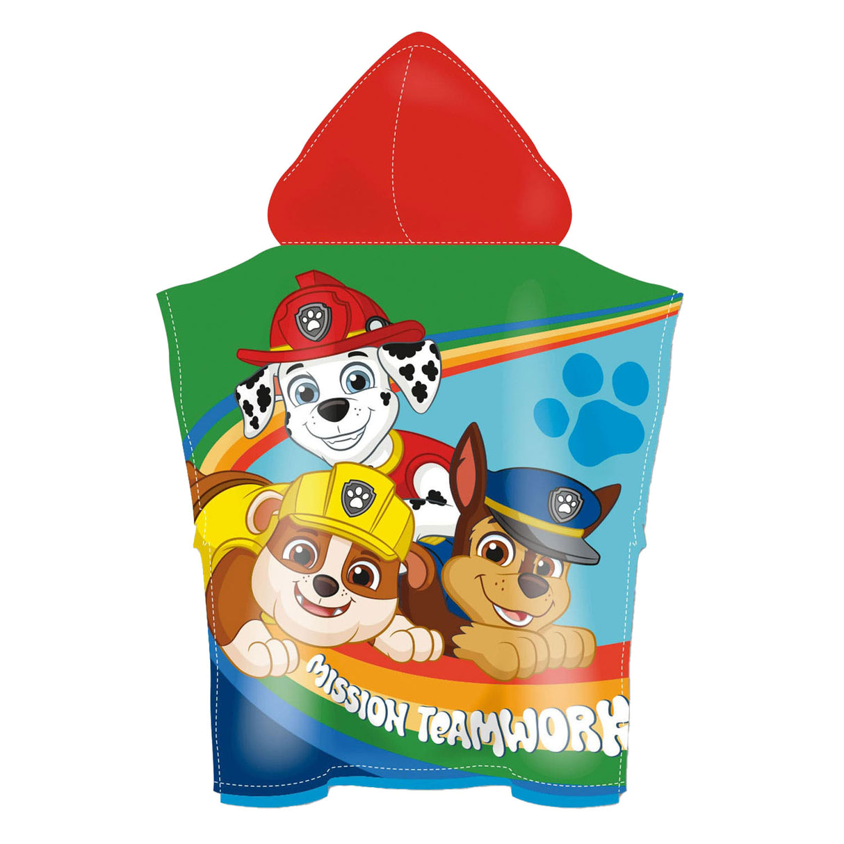 Poncho serviette Paw Patrol, 110x55