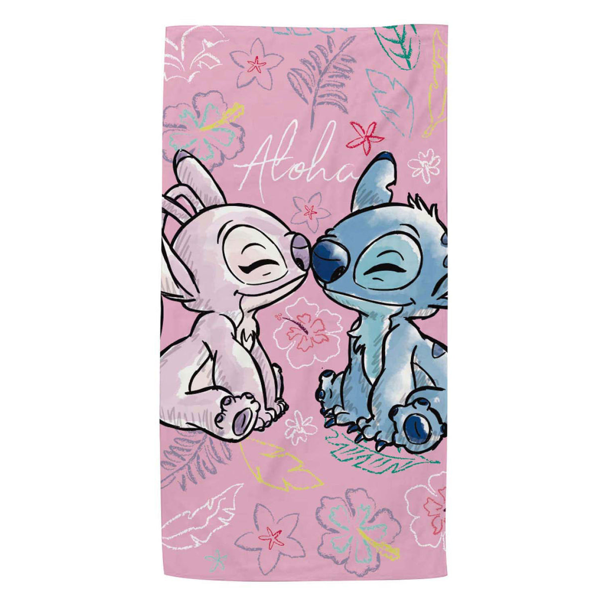 Serviette point et ange, 140x70cm