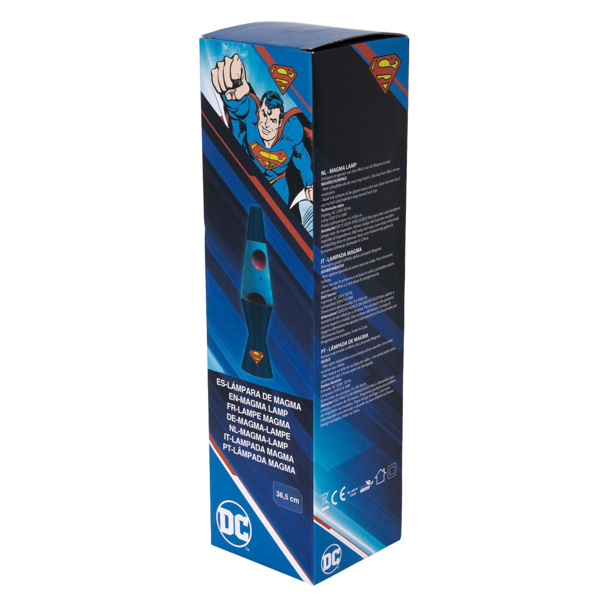 Lampe à lave superman, 36cm