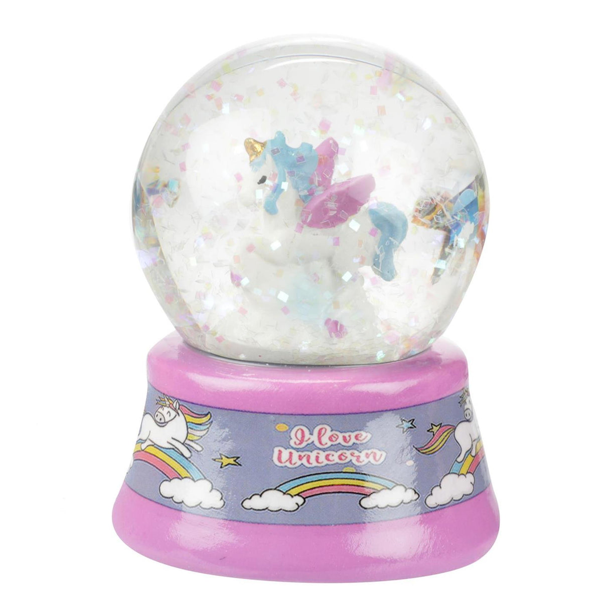 Toi-toys boule à neige cheval de rêve licorne 2 assortis