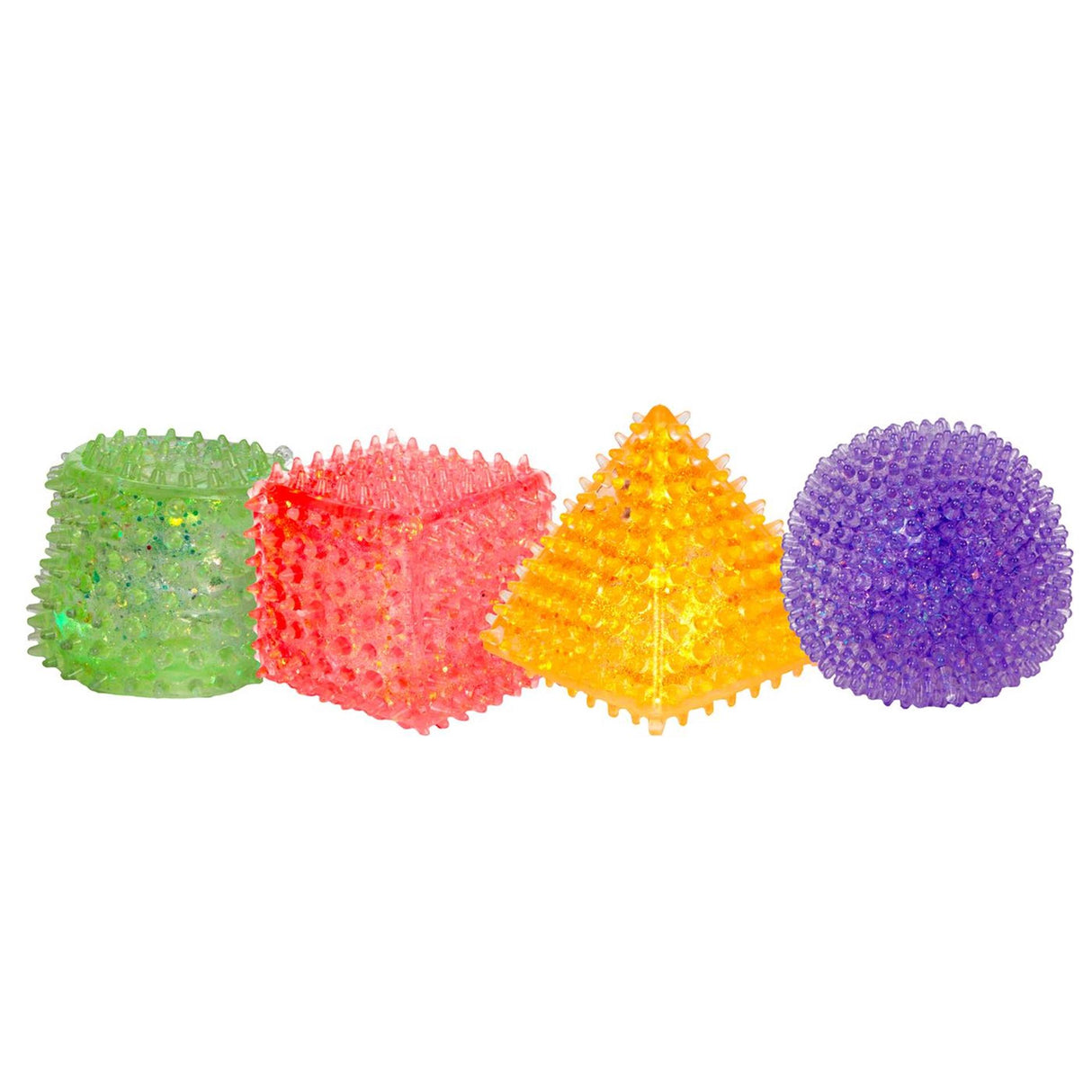 Toi-toys balle à presser texturée amusante géométrique, 5 cm