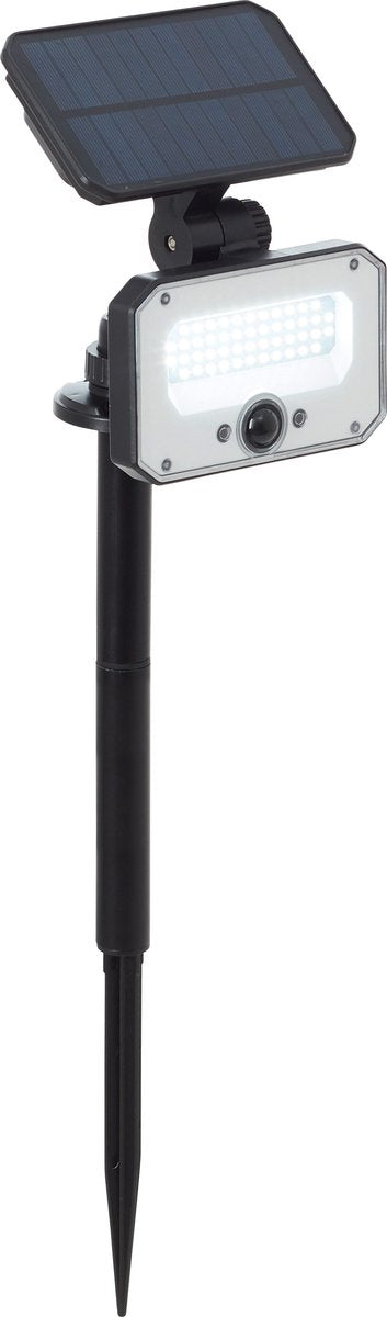 Brilliant Joplin - lampe d'extérieur - led 7w - solaire - 1100 lm - 4100k - capteur - ip54 - télécommande - noir