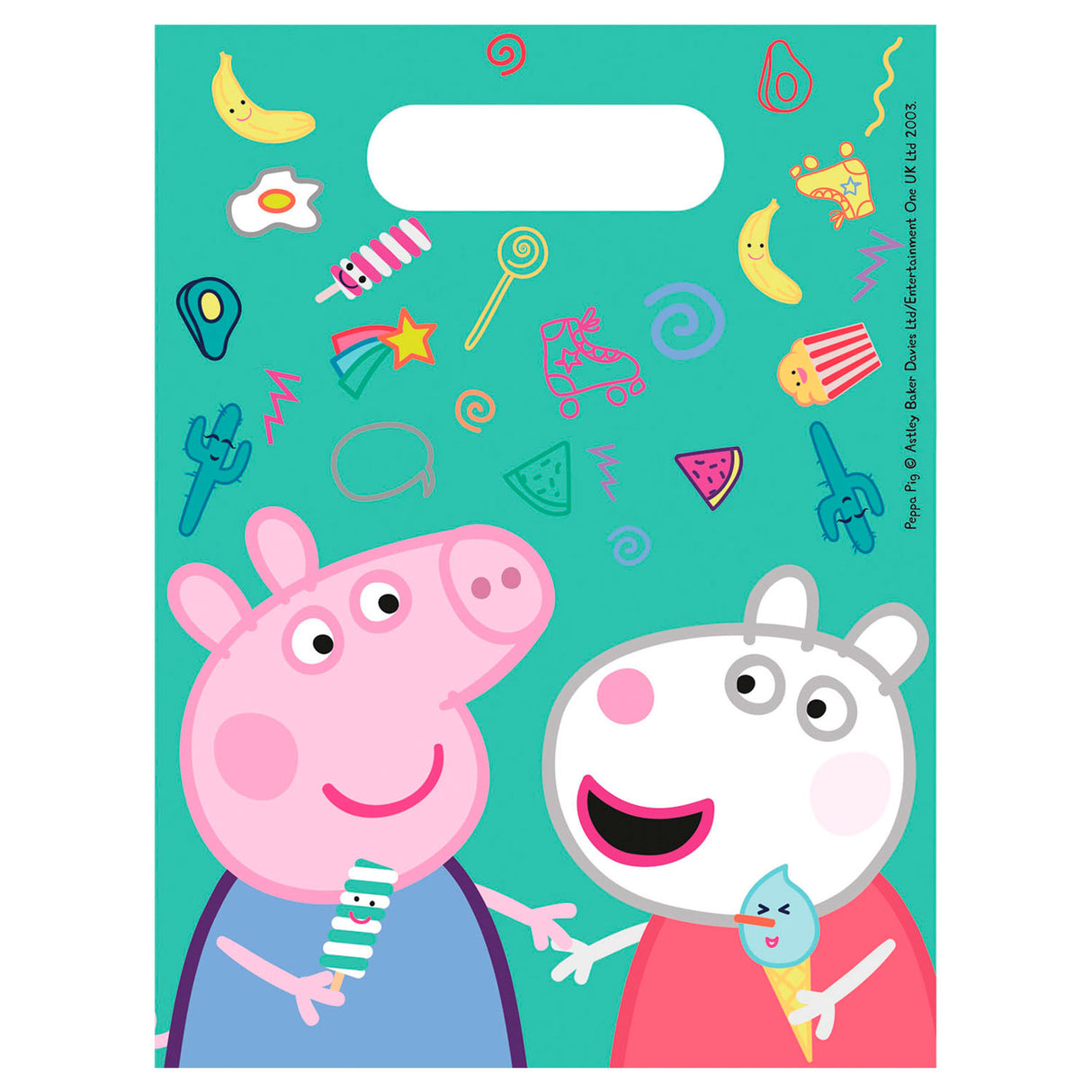 Sacs de distribution Globos Peppa Pig, 6 pcs.