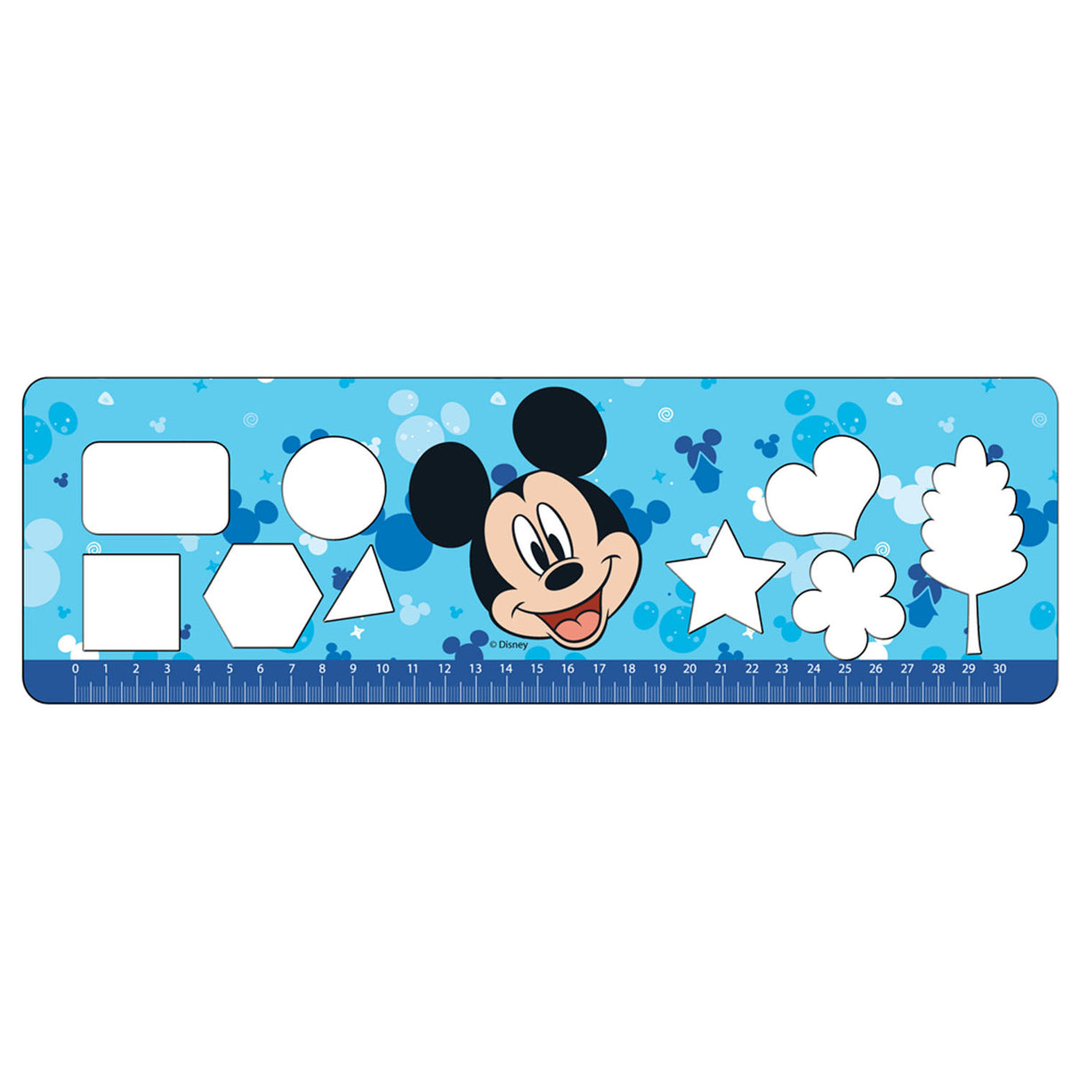 Pages à colorier Mickey Mouse Mickey Mouse avec pochoir et cuisson d'autocollants
