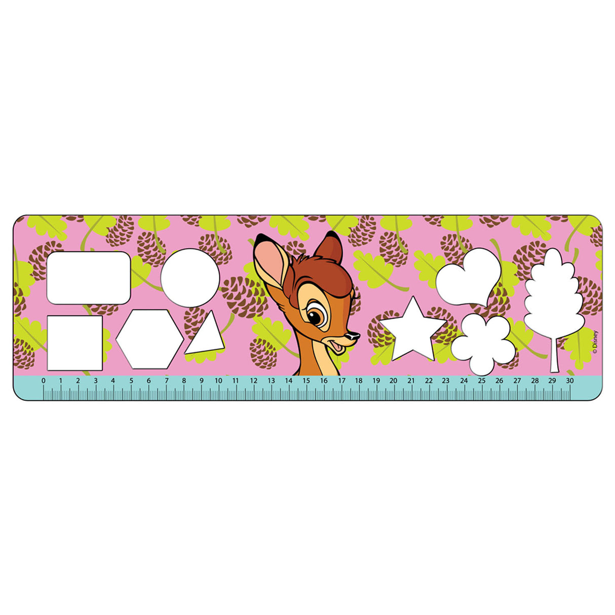 Coloriages Disney Bambi avec pochoir et feuille d'autocollants