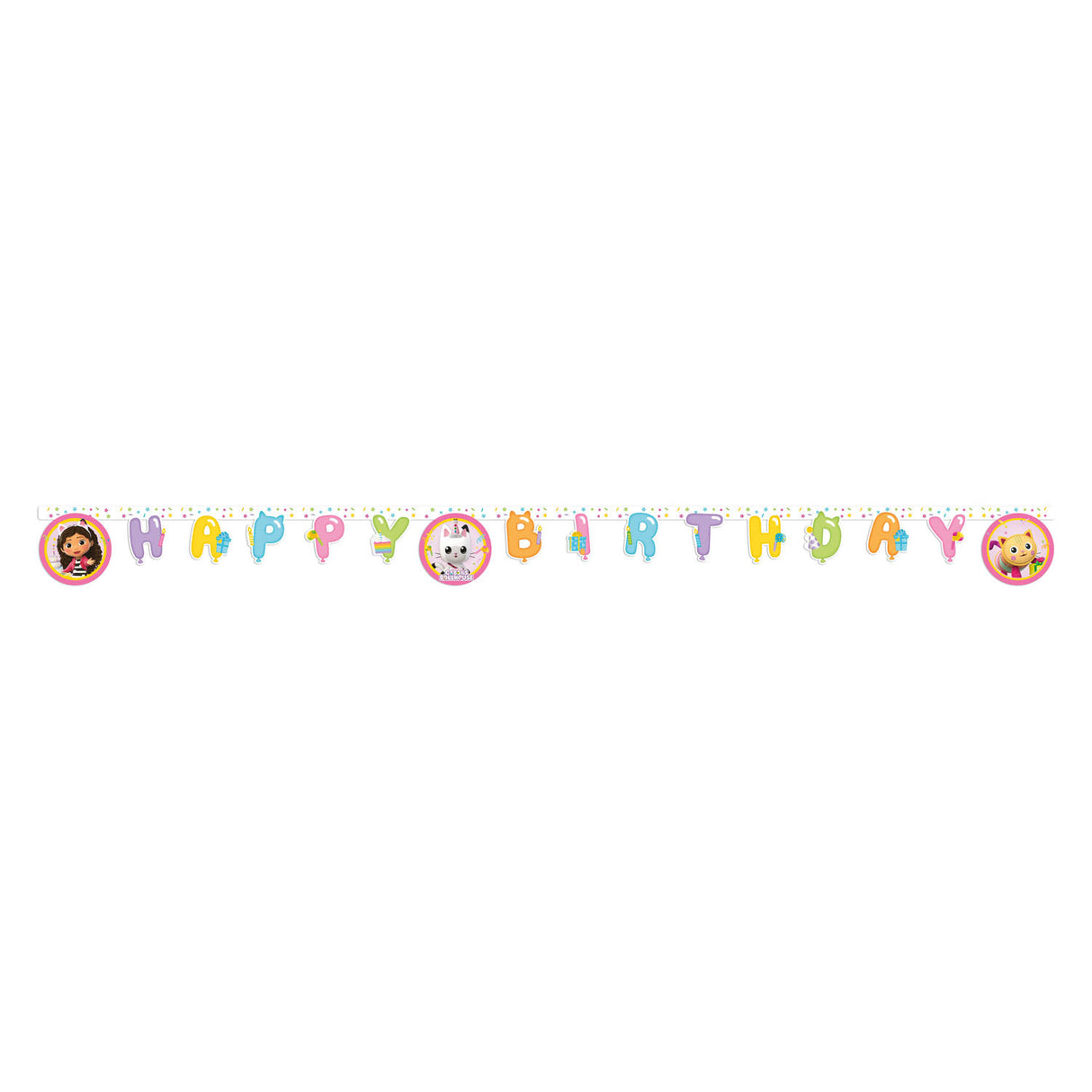 Gabby's Dollhouse Vegaoo - guirlande d'anniversaire
