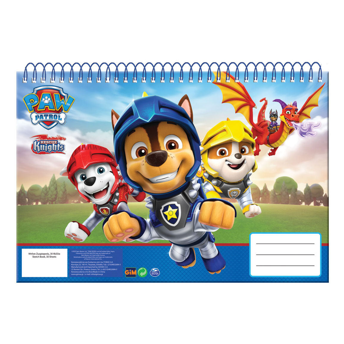 PAW PATROL DRAWing Block A4, 30 Feuilles