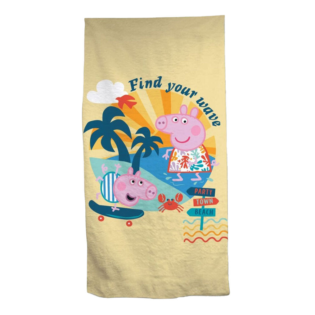 Serviette de plage Peppa Pig, 70x140cm