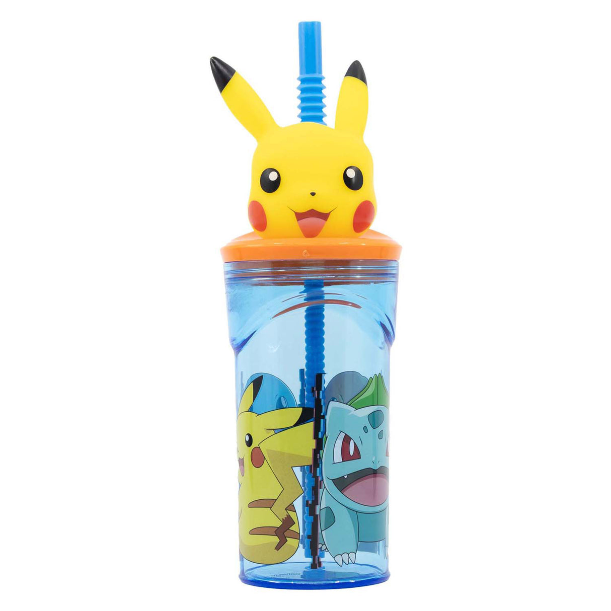 Gourde Pokémon 3D avec paille, 360 ml