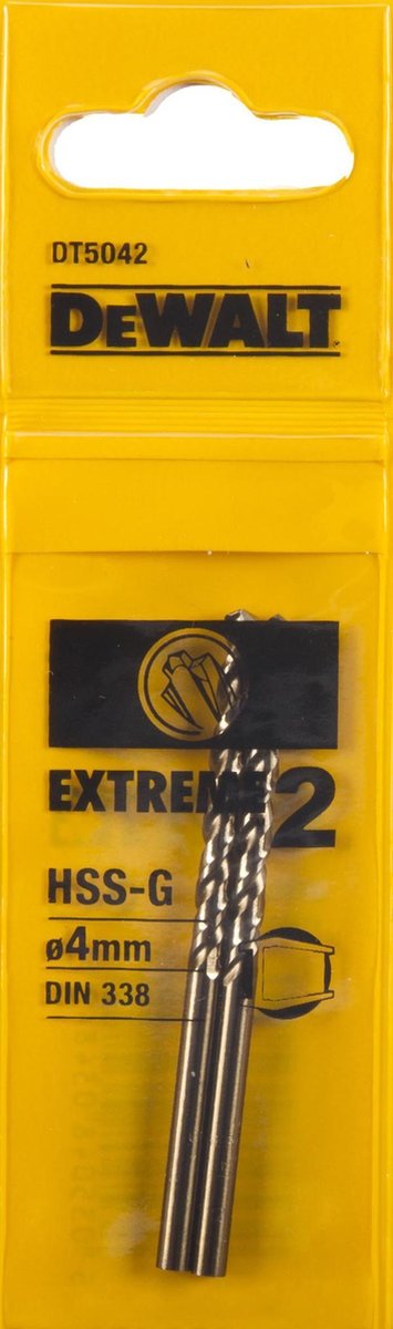 Accessoires Dewalt foret à métal hss-g extreme 2 ø4,0mm - dt5042-qz