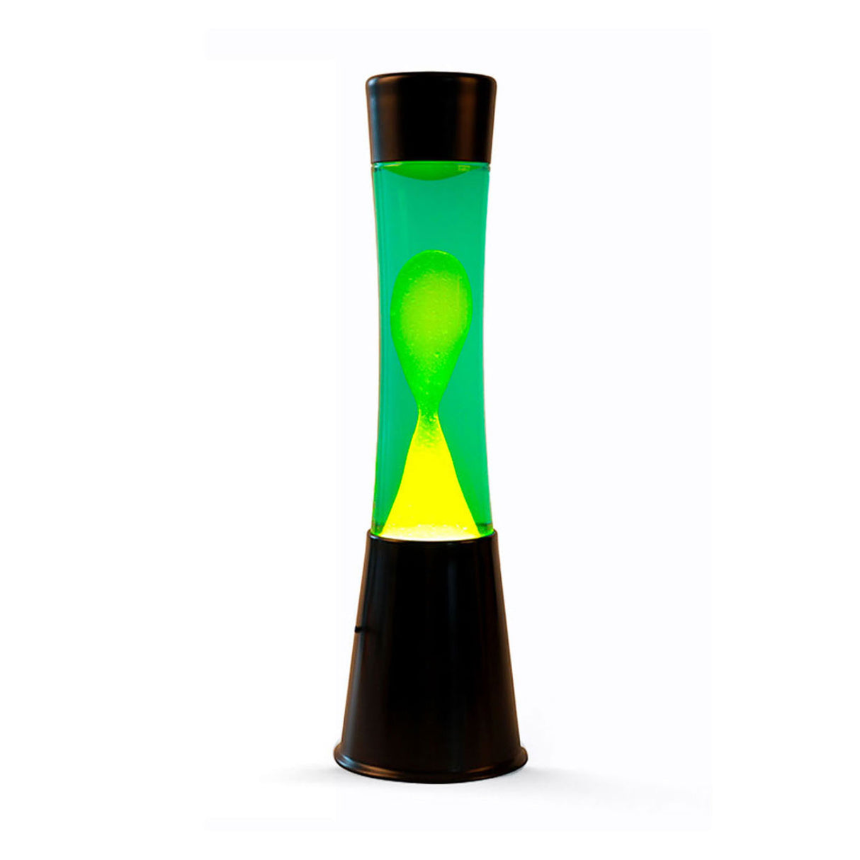 Lavalamp itotal jaune vert noir, 40 cm