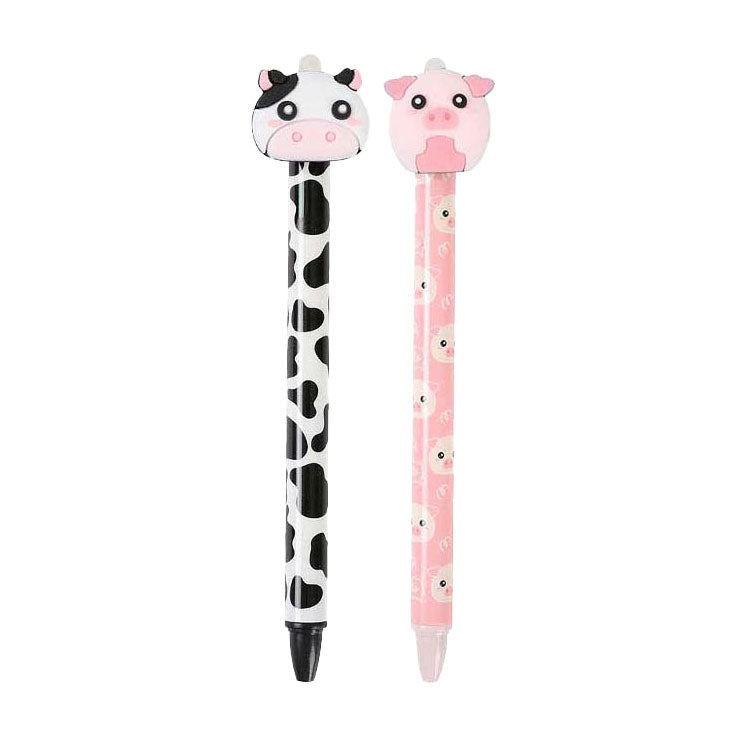 Stylo bille effaçable Itotal vache ou cochon