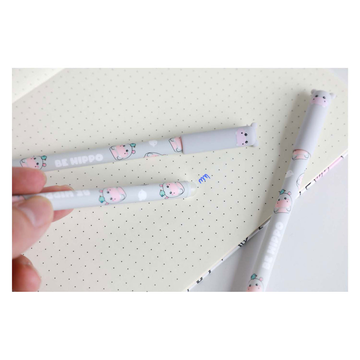 Stylo à bille effaçable Itotal avec capuchon hippopotame