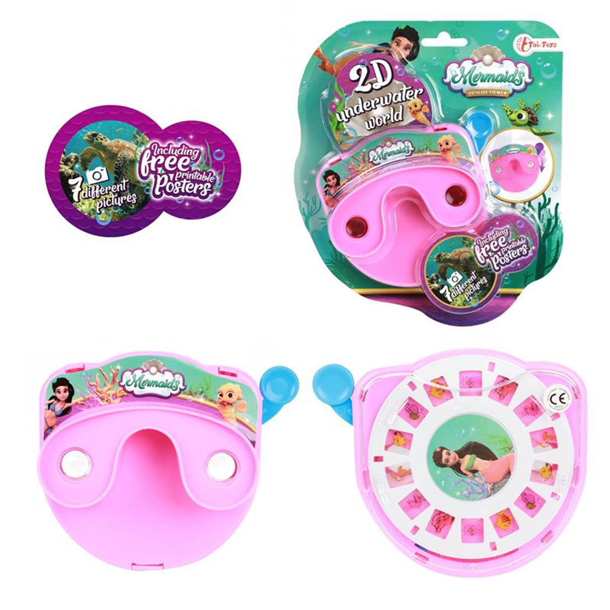 Toi-toys toi Toys visionneuse de diapositives sirène