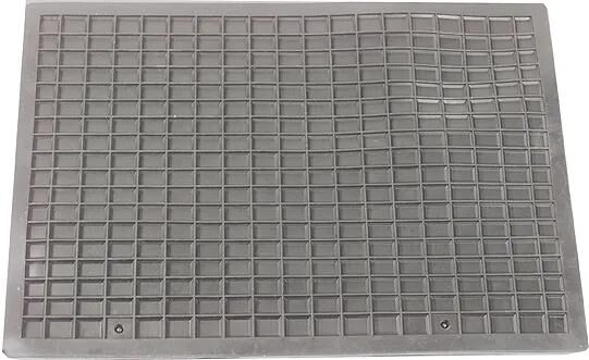 Tapis de pied Schönek tapis en caoutchouc noir arrière 460x400 mm