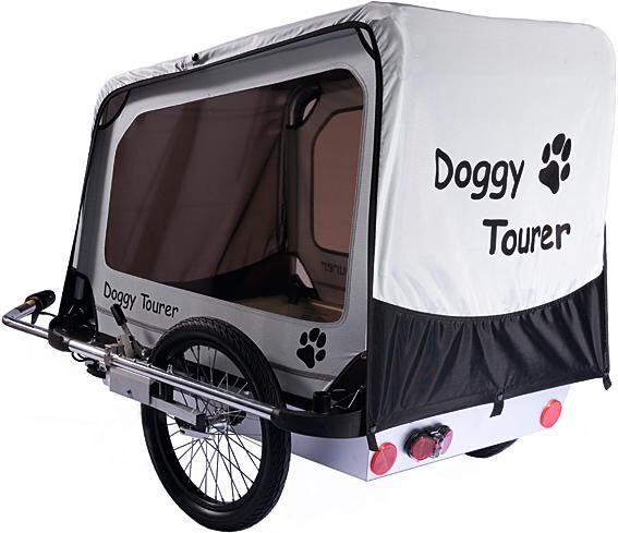 Doggytourer remorque pour chien à vélo doggy tourer l remorque pour chien enfants touring doggy tourer l sil. b.