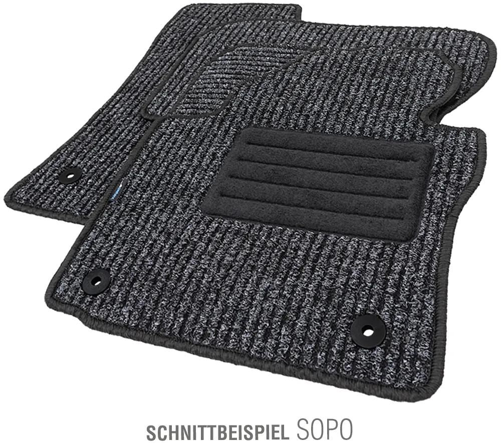 Tapis de sol Petex sopo tapis de voiture sopo gr.3 anthracite 4 pièces.