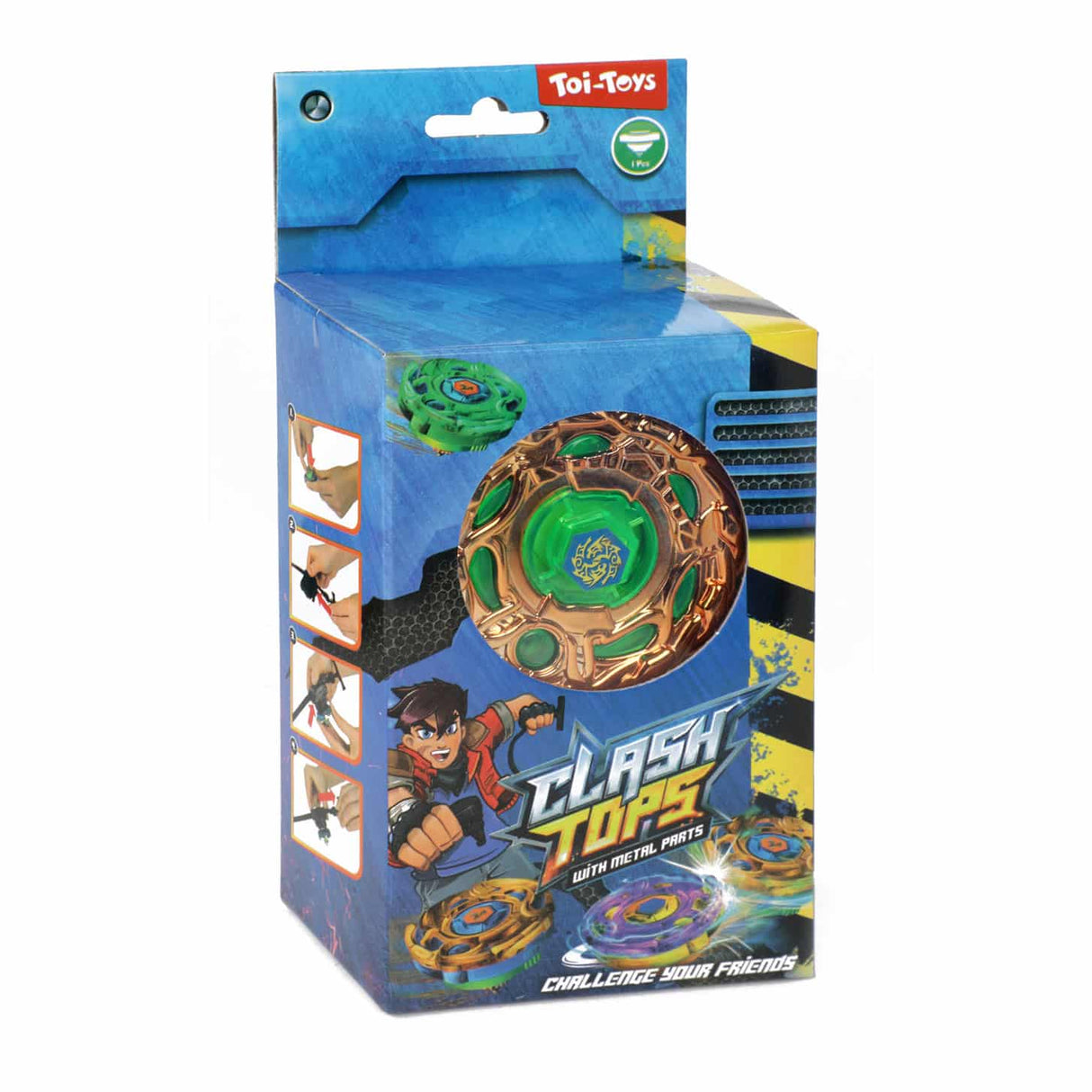 Toi-toys toupie en métal bataille gyroscopique avec tireur