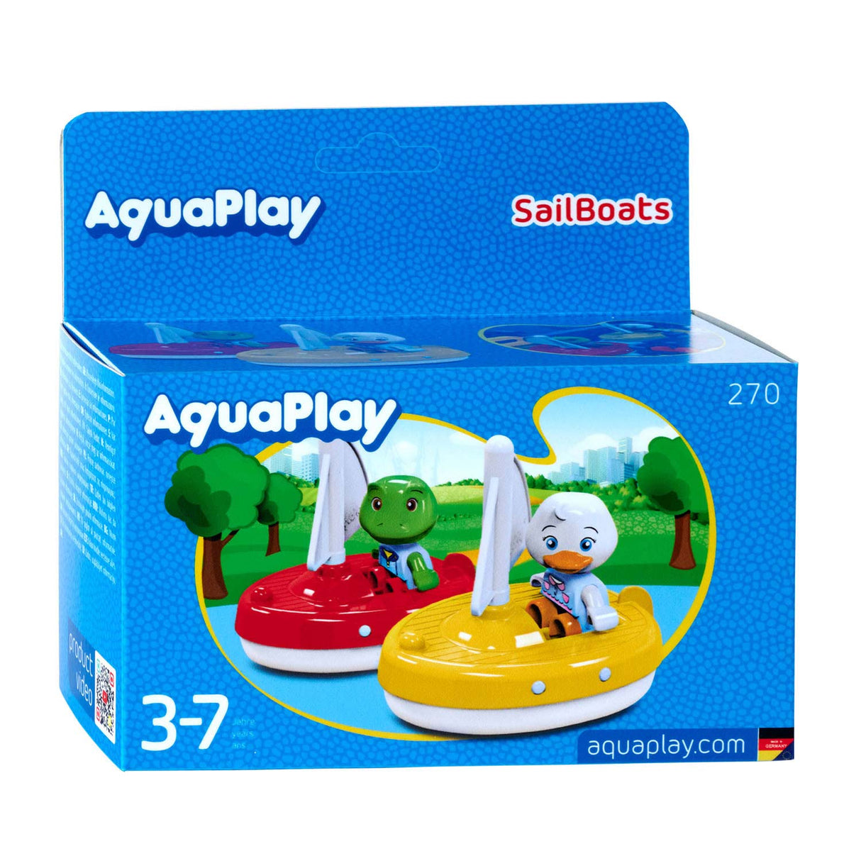 Aquaplay big - - 2 voiliers + 2 figurines - accessoires piste aquatique