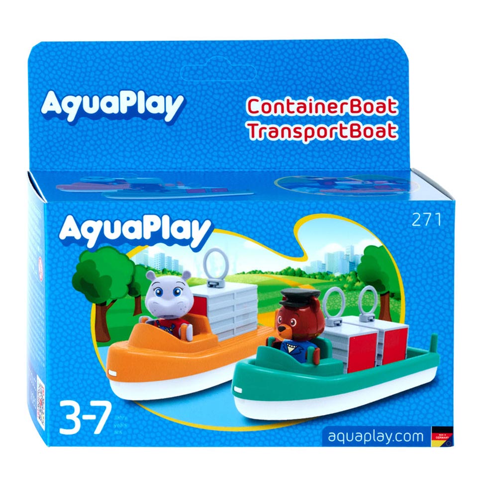 Aquaplay big - - bateau de transport de conteneurs - accessoires de piste aquatique