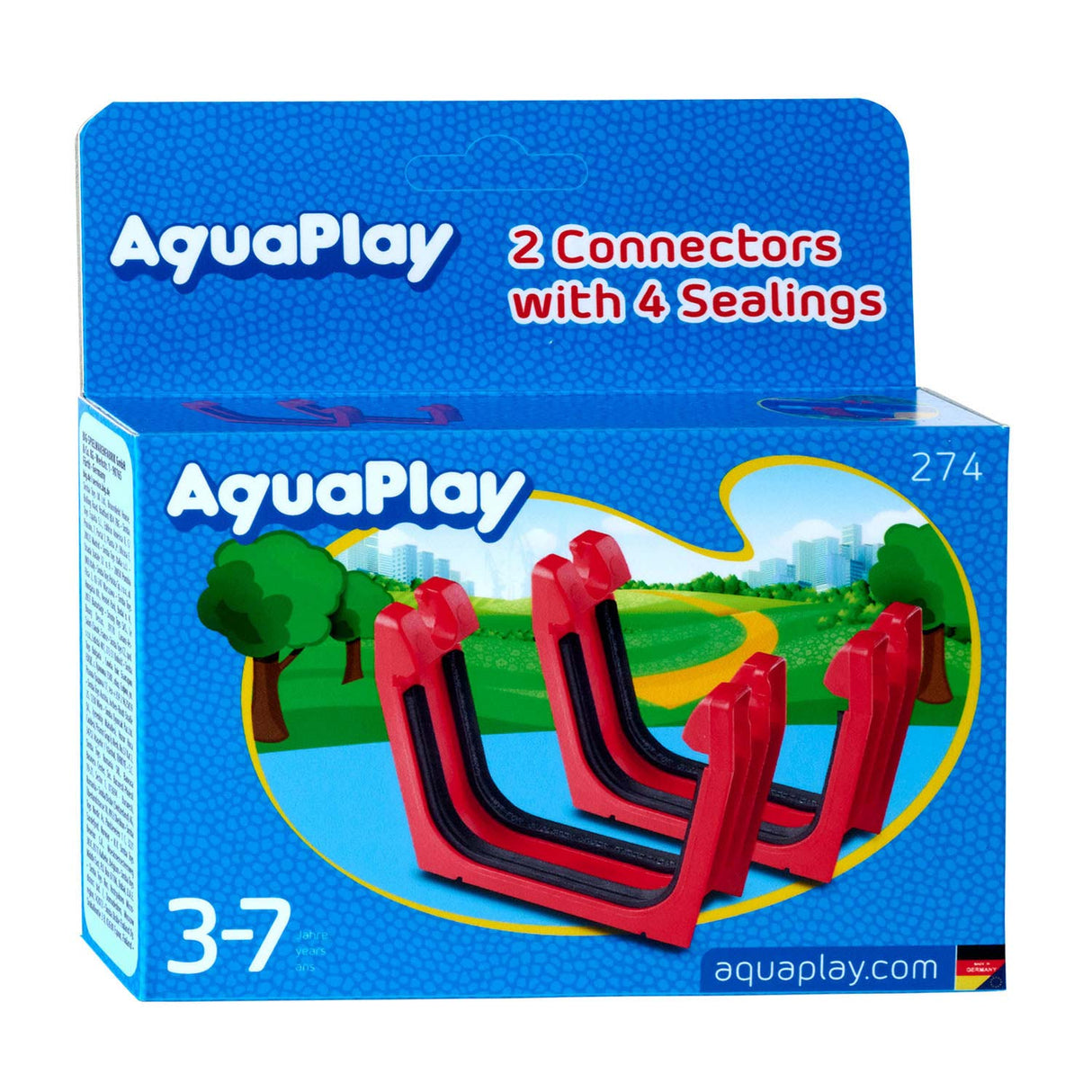 Aquaplay 274 - Pièce de connexion + fermetures en caoutchouc, 2e.