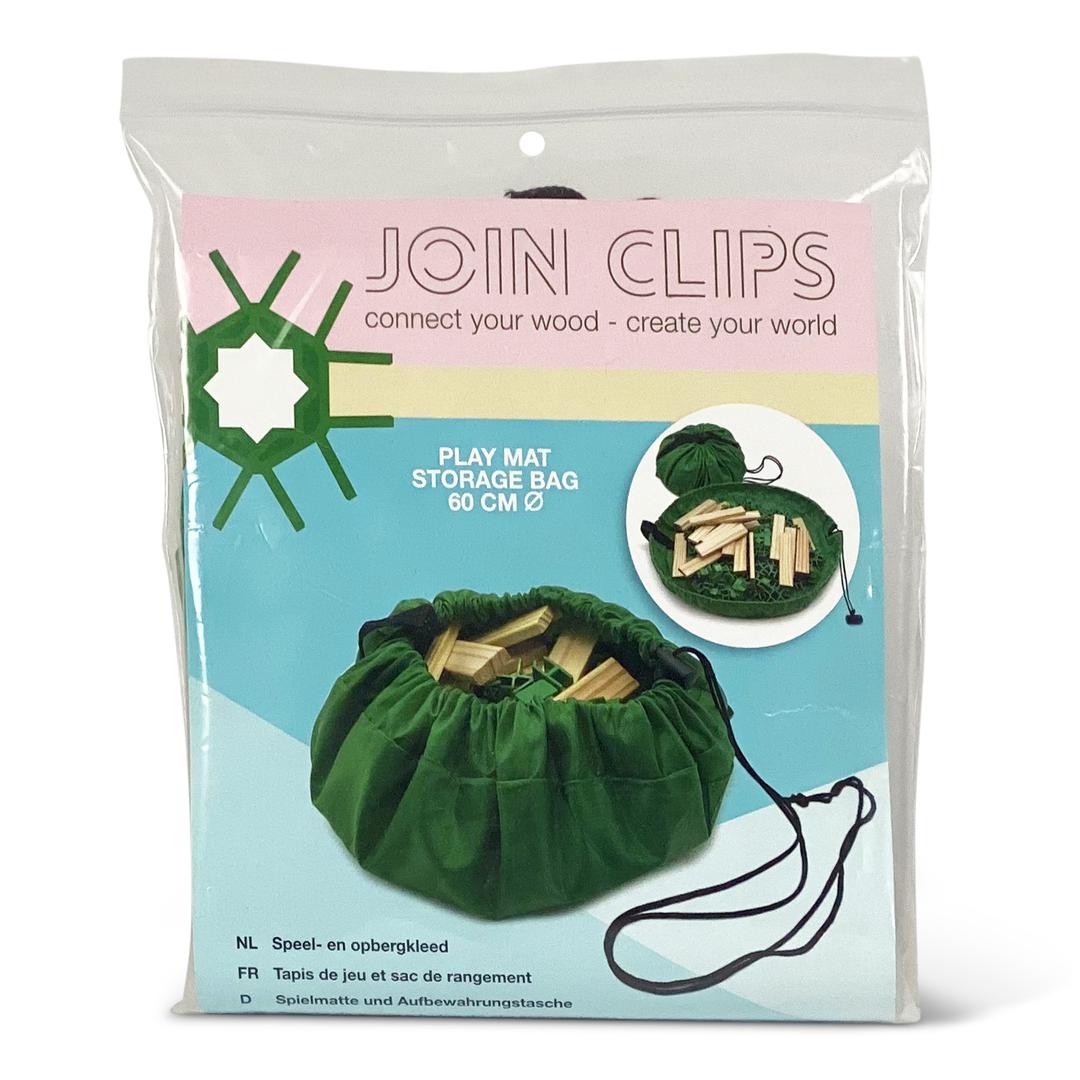 Tapis de jeu à rangement Join clips, ø 60 cm