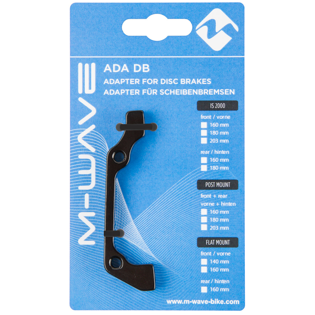 Adaptateur M-wave ada db is2 pour freins à disque