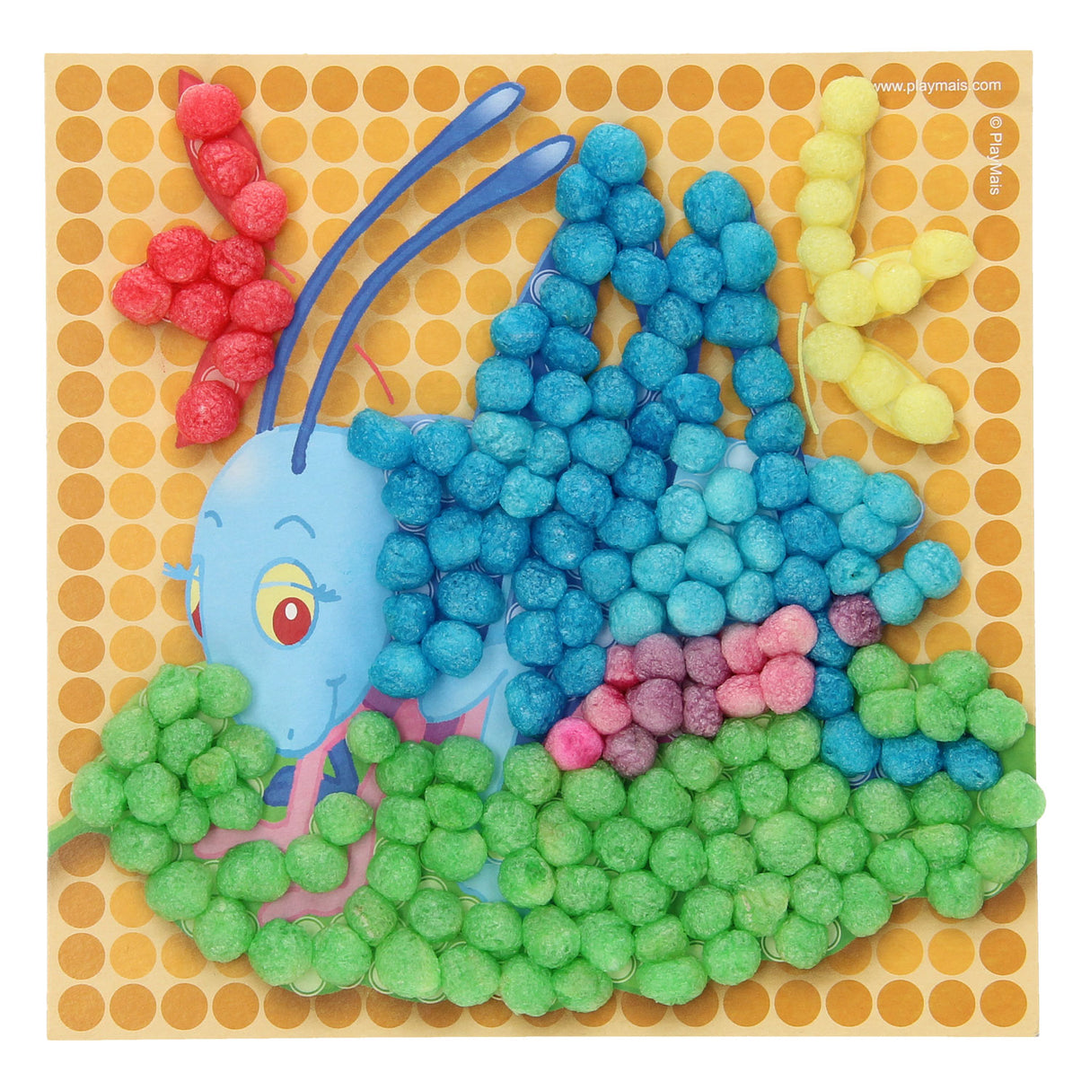 Les cartes mosaïque Playmais décorent les insectes