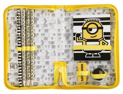 Trousse à crayons Minions 8 pièces