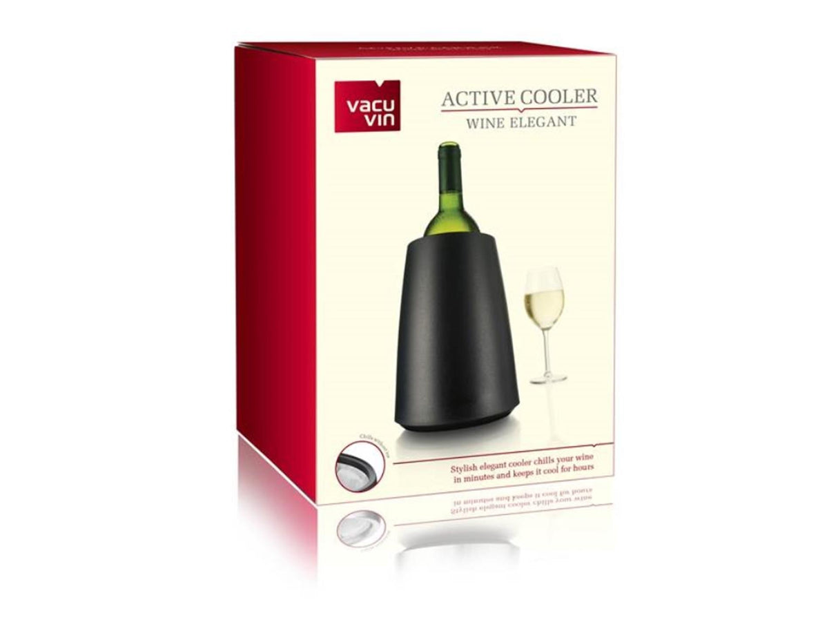 Vacu vin vacuvin refroidisseur à vin élégant noir