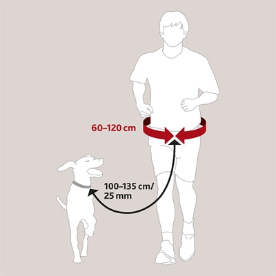 Ceinture de hanche Trixie avec ligne de jogging noir