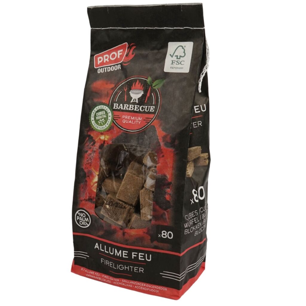Autres marques d'allume-feu sac marron 80 pièces | 6 pièces