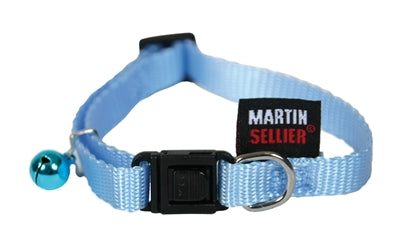 Collier chat Martin nylon uni bleu