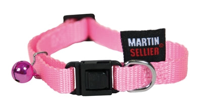 Collier chat Martin nylon uni rose