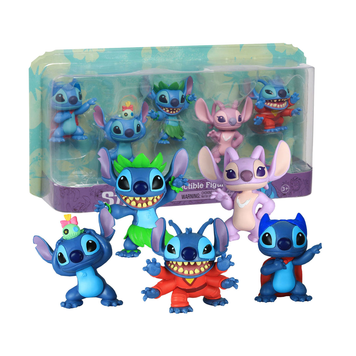 Spectron Disney Stitch - lot de 5 figurines de jeu