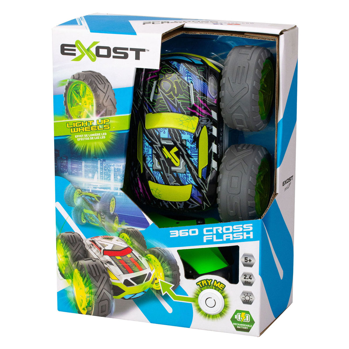 Spectron exost rc 360 cross flash voiture contrôlée vert amazon