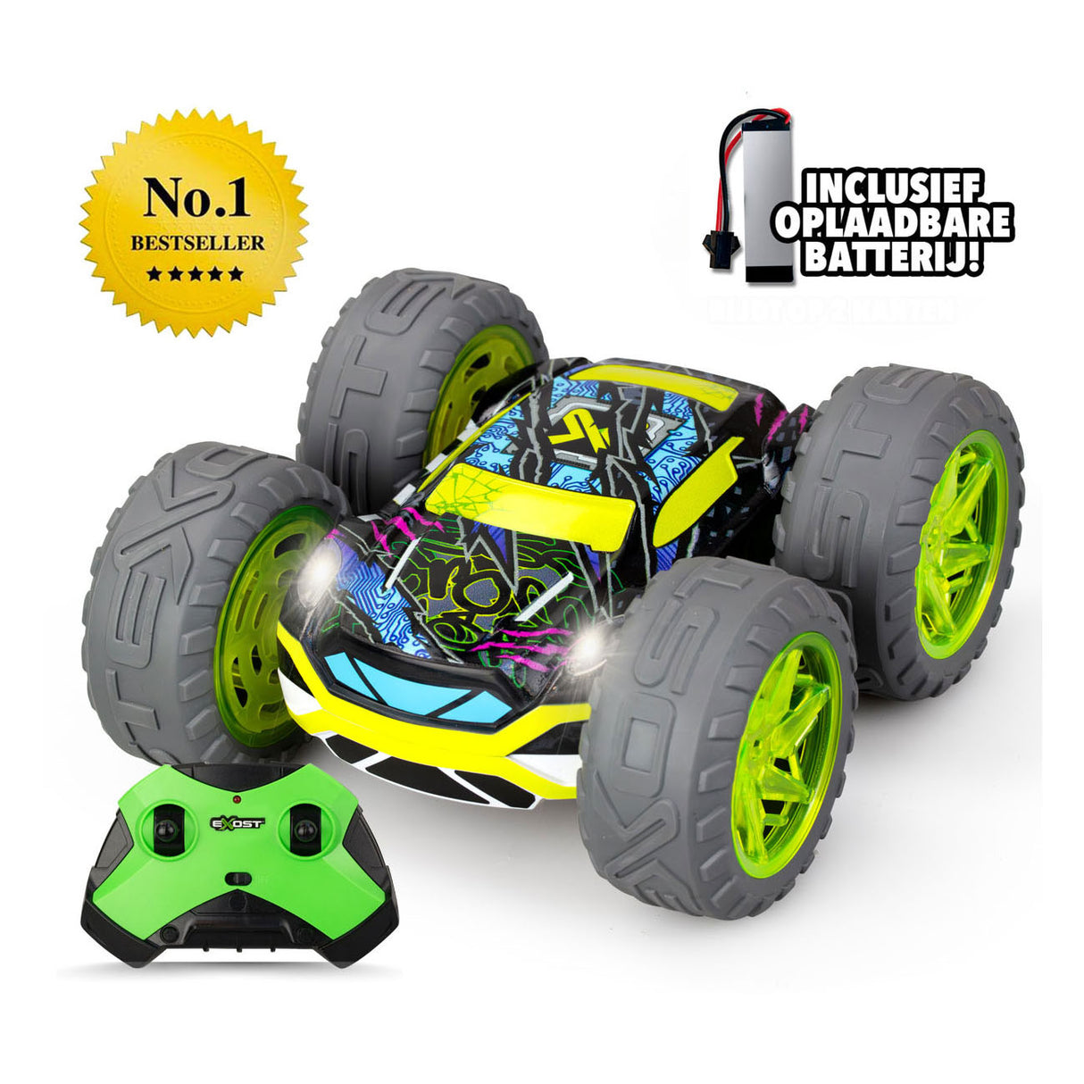 Spectron exost rc 360 cross flash voiture contrôlée vert amazon