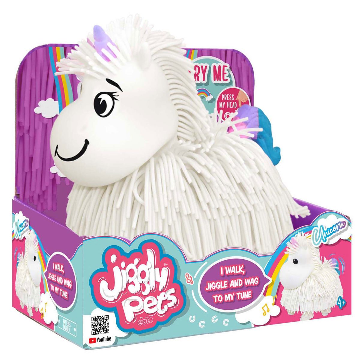 Spectron jiggly pets licorne marche électronique blanc