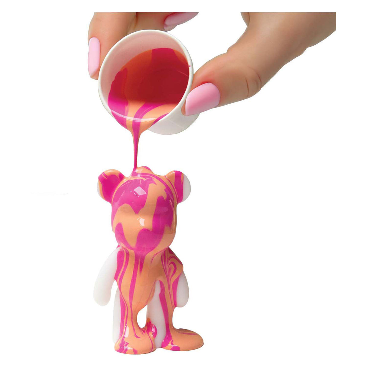Ensemble de moulage de bière aspect marbre Spectron avec porte-clés