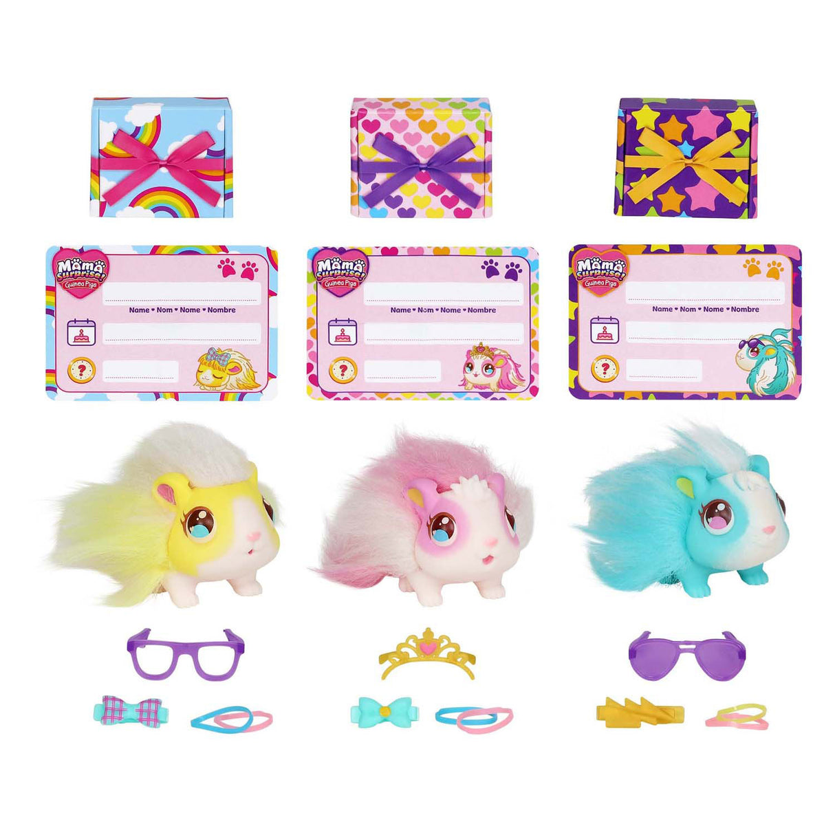 Spectron petits animaux vivants maman surprise animal interactif arc-en-ciel