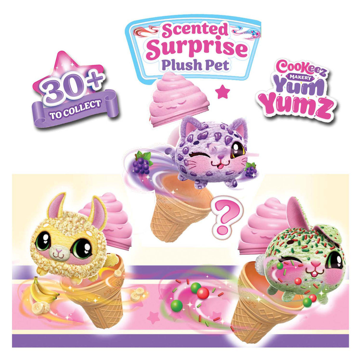 Peluche surprise Cookeez Makery Yum Yumz, paquet de 1