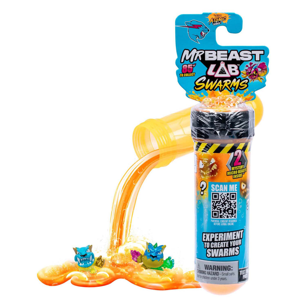 Figurine articulée Spectron Mrbeast Lab Swarms série 2, série atomique, paquet de 2