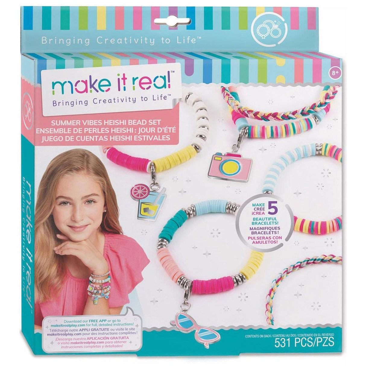 Spectron Make it Real Summer Vibes Fabrication de bracelets en perles Heishi