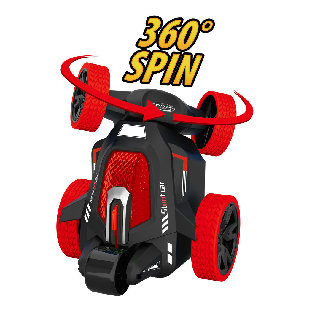 Gear2play RC stunt roll voiture contrôlable rouge