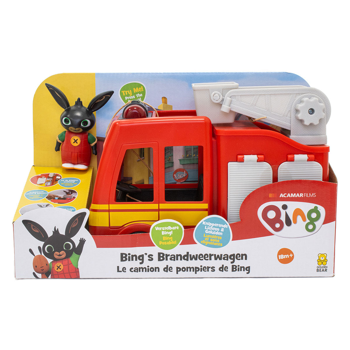 Camion de pompiers Bing avec son léger