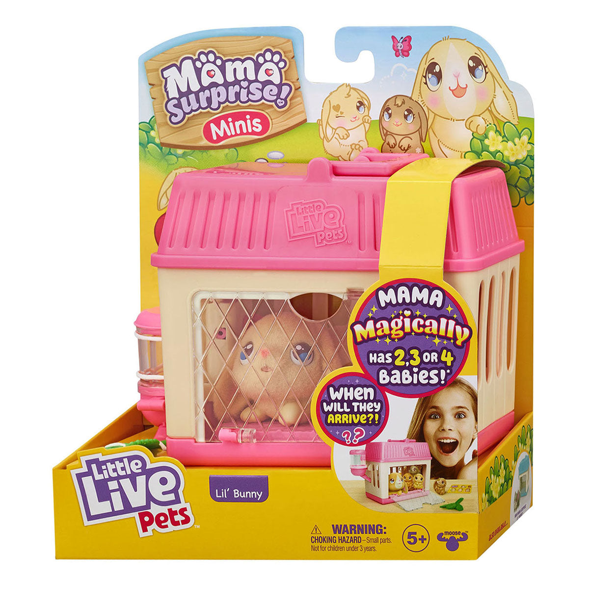 Moose Toys Little Live Pet Mama Surprise Mini Play Figure Rabbit